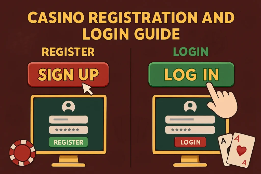 Casino registration and login guide